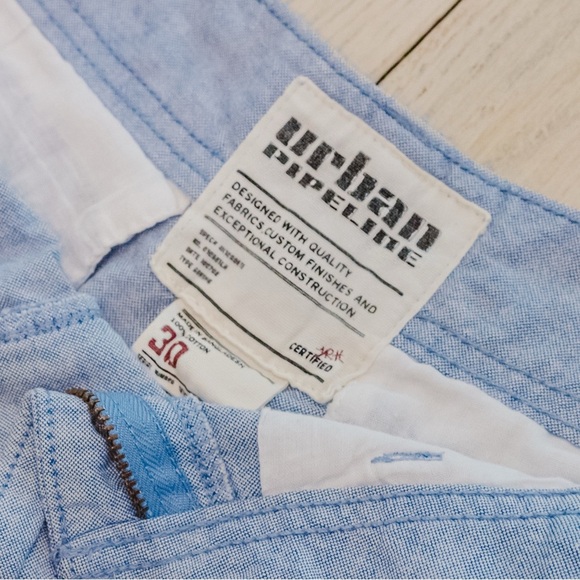 Urban Pipeline Light Blue Flat Front Shorts - Picture 2 of 2